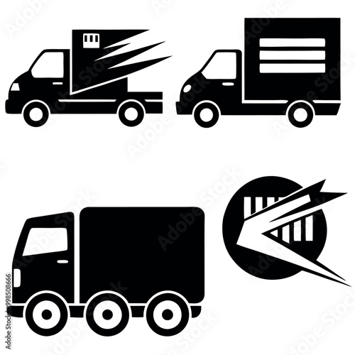  Delivery track icon vector illustration.