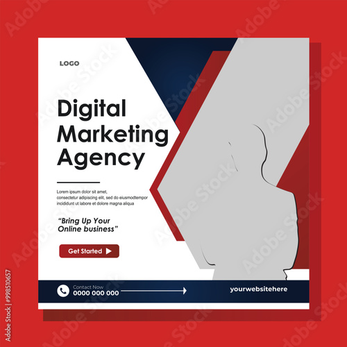 Digital business marketing social media post & web banner corporate business marketing
social media post and web design template