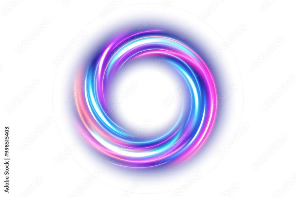 Abstract Ring Light Effect Isolated on White Background, Vector Illustration Abstract Ring Light Effect Isolated on White Background, Vector Illustration