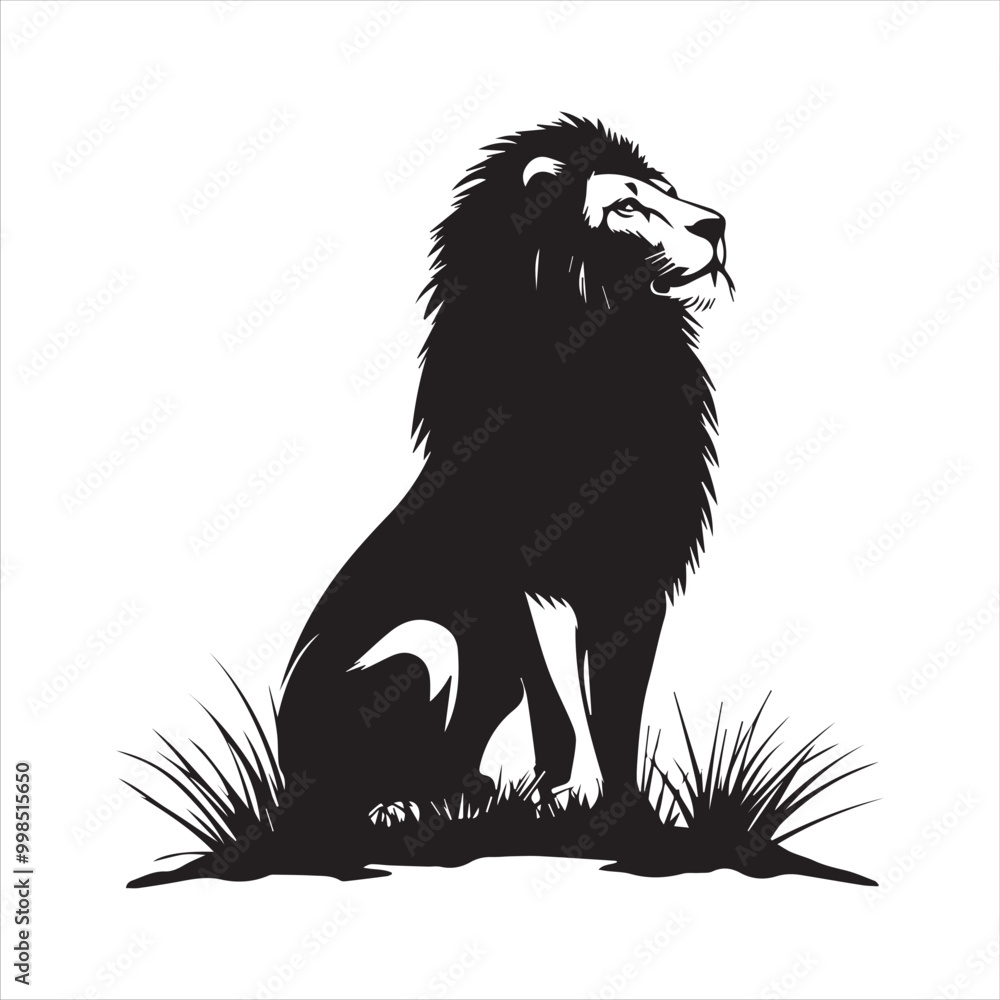 Obraz premium lion head isolated on white,head, lion, animal, vector, cartoon, wild, illustration, tattoo, cat, wolf, dog, mammal, mascot, face, isolated, black, silhouette, symbol, art, white, nature, animals, 