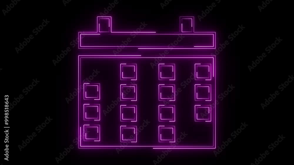 Calendar icon animation on background. Calendar icon animation on background.