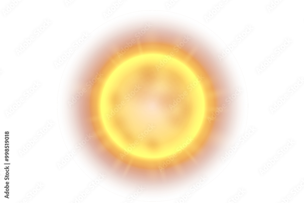 Sun Shine Isolated on White Background, Vector Illustration Sun Shine Isolated on White Background, Vector Illustration