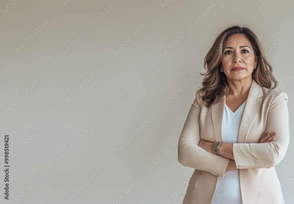 Portrait of a confident businesswoman with a neutral facial expression Portrait of a confident businesswoman with a neutral facial expression