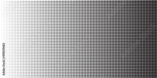 Basic halftone dots effect in black and white color. Halftone effect.