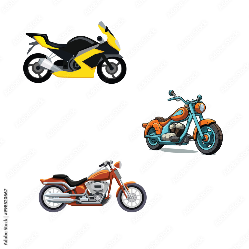 Fototapeta premium Bike vector set and eps file 
