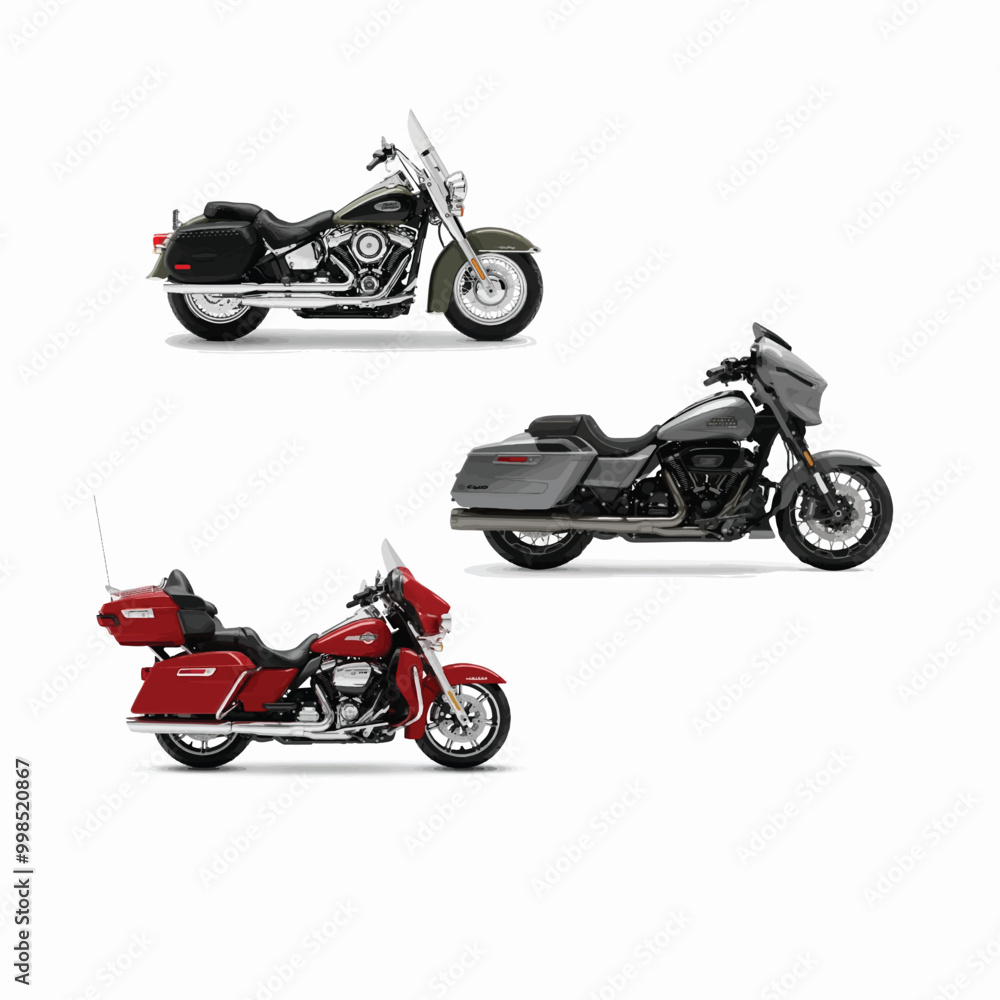 Obraz premium Bike vector set and eps file 