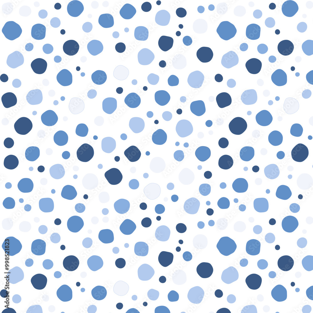 seamless pattern, blue abstract shapes seamless pattern, blue abstract shapes
