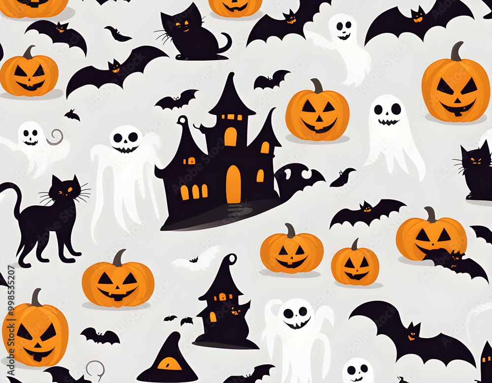 Fototapeta premium Halloween theme creative background