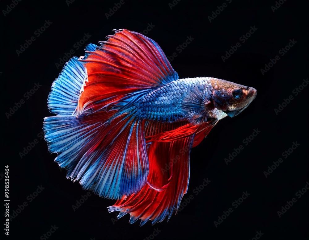 Vivid Betta Fish in Motion Vivid Betta Fish in Motion