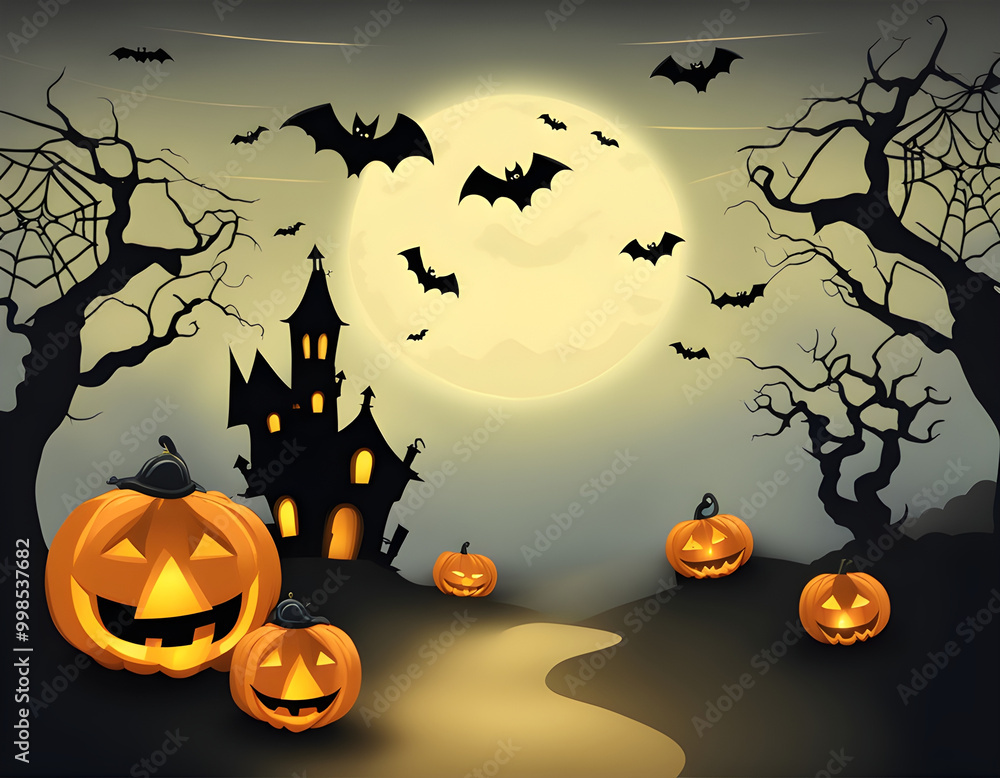 Halloween theme creative background Halloween theme creative background