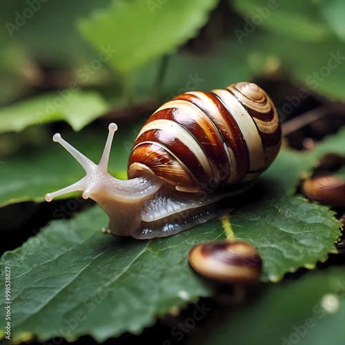 snail on leaf