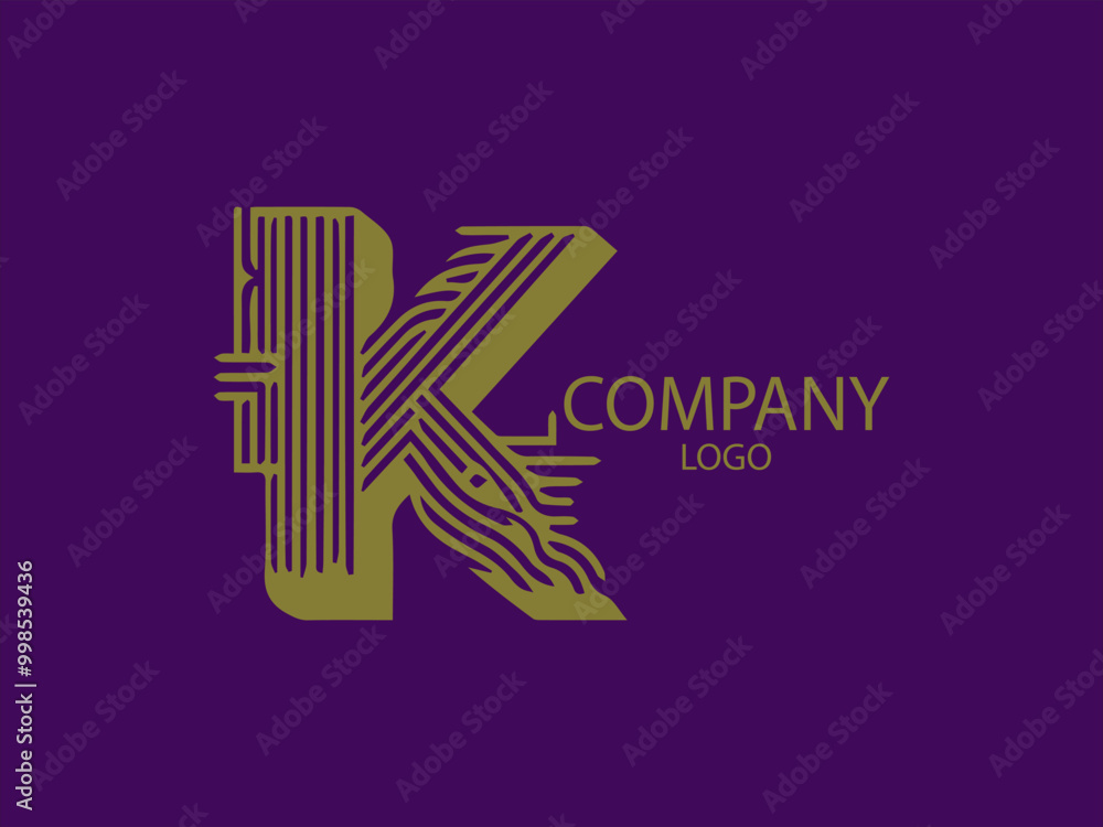 Letter K Vector Logo Shaped in Triangle, K with a Futuristic Touch, Symbol of Balance and Stability Letter K Vector Logo Shaped in Triangle, K with a Futuristic Touch, Symbol of Balance and Stability