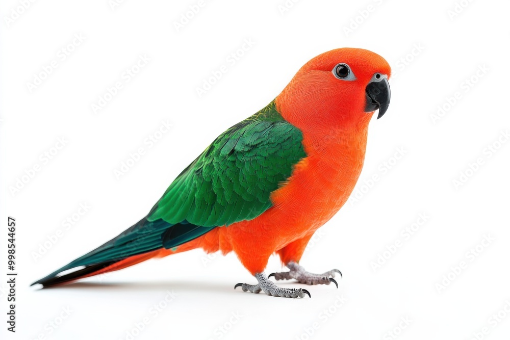 Regal Australian King Parrot Against White Regal Australian King Parrot Against White