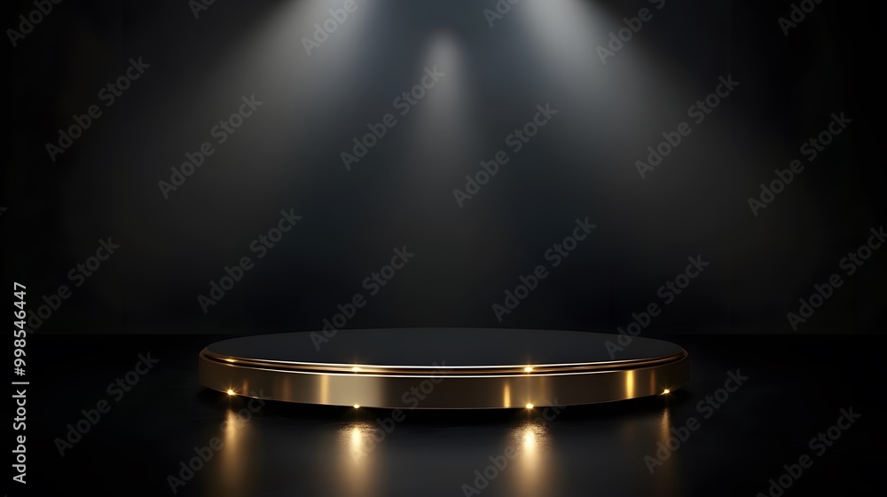 Golden Podium with Light Golden Podium with Light