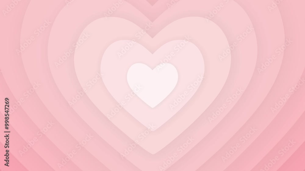 A soft pink and white heart-shaped background A soft pink and white heart-shaped background