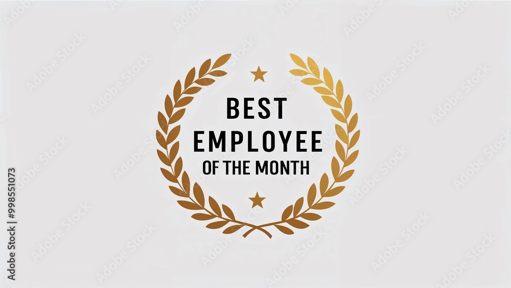 best employee of the month label best employee of the month label