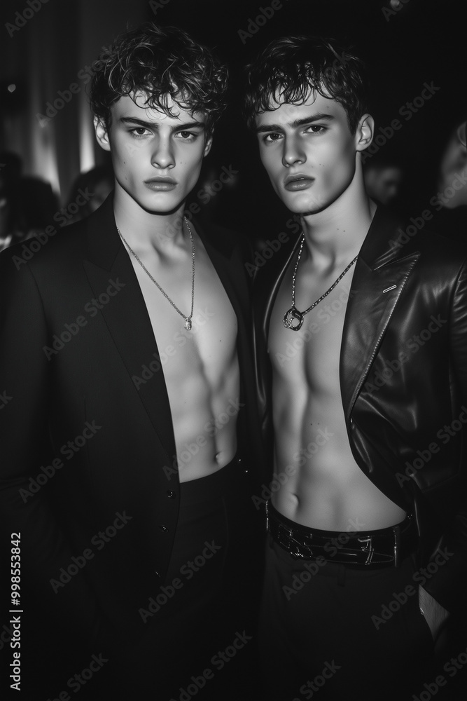 Portrait of a young male model at an after party Portrait of a young male model at an after party