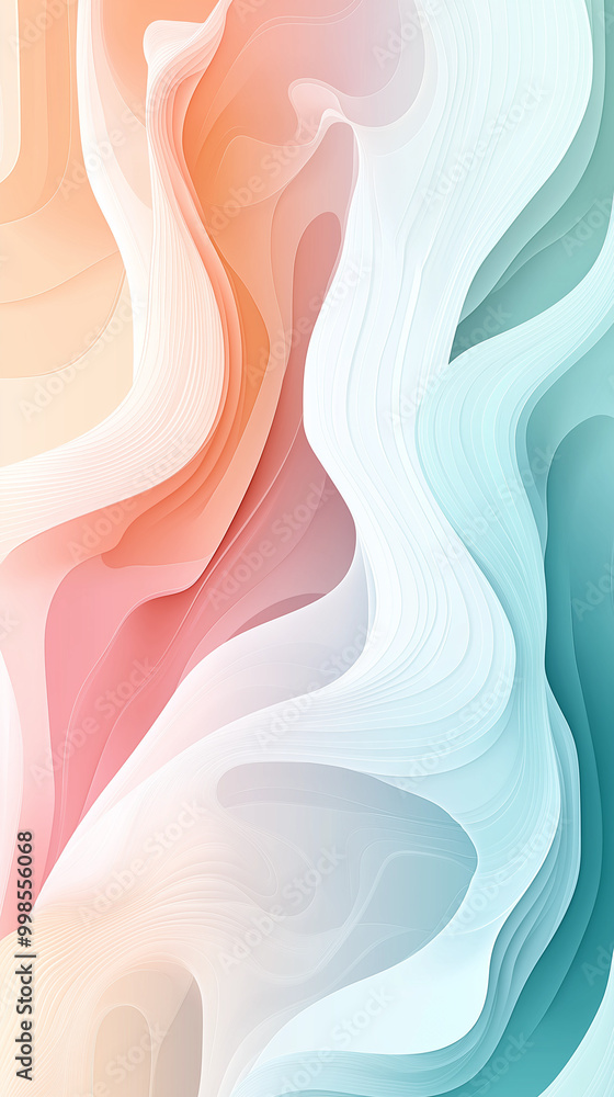 Naklejka premium Abstract background, minimal, simple, elegant, waves.