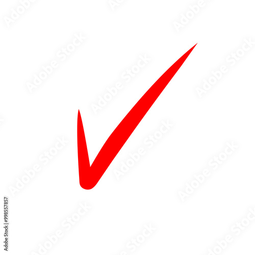Free Download red check mark on transparent background - GFXLoad