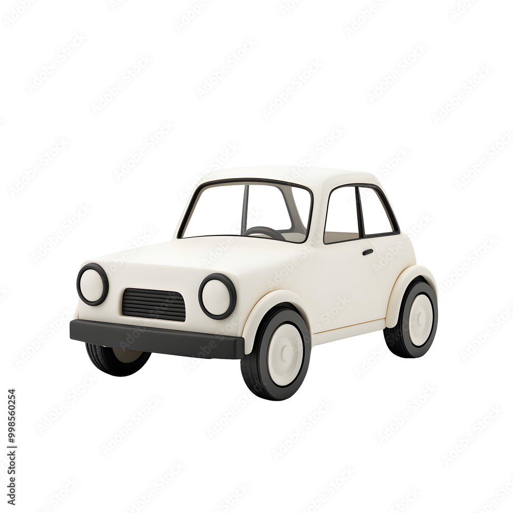 white toy car isolated on transparent background white toy car isolated on transparent background