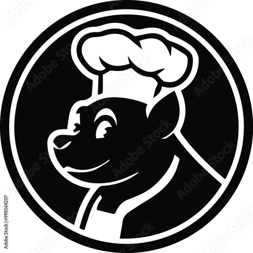 A chef devil head icon vector image