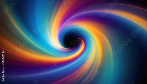 vibrant abstract swirl of colorful lines