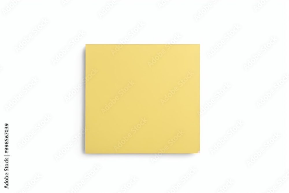 yellow square notepad with blank paper on white surface yellow square notepad with blank paper on white surface