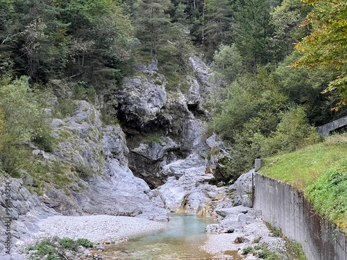 Natural monument small Koritnica gorge, Log pod Mangartom (Triglav National Park, Slovenia) - Naravni spomenik Mala korita Koritnice (Triglavski narodni park, Slovenija) photo