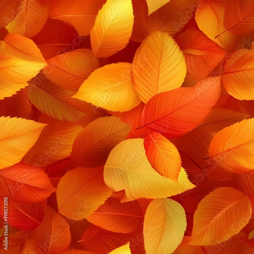 Vibrant Autumn Leaves in Wa...