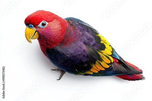 Violet-necked Lory: Vibrant Indonesian Parrot Species photo