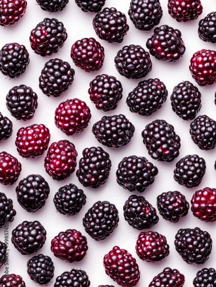 Delight in rich colors and textures of fresh blackberries, showcasing their deep purple hues and delicate surfaces. Perfect for culinary inspiration or healthy snacking Delight in rich colors and textures of fresh blackberries, showcasing their deep purple hues and delicate surfaces. Perfect for culinary inspiration or healthy snacking
