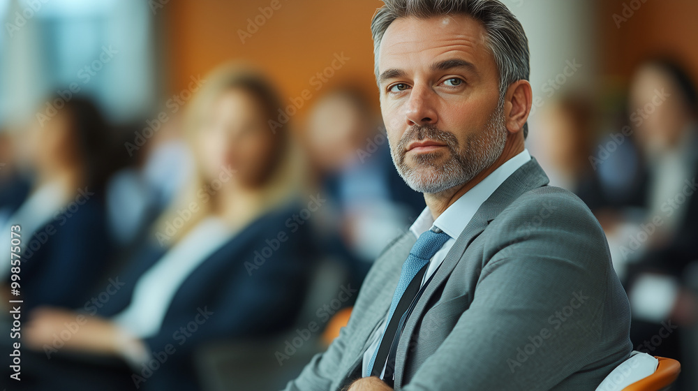 People at a Conference, Focused and Concentrating on Presentations People at a Conference, Focused and Concentrating on Presentations