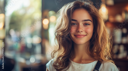 Wallpaper Mural Portrait of a female professional hairdresser in a salon Torontodigital.ca
