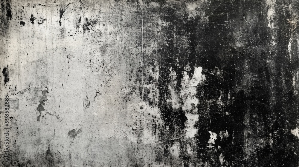 Black and white grunge texture with an abstract distressed look, highlighting a rugged and vintage feel with intricate details Black and white grunge texture with an abstract distressed look, highlighting a rugged and vintage feel with intricate details