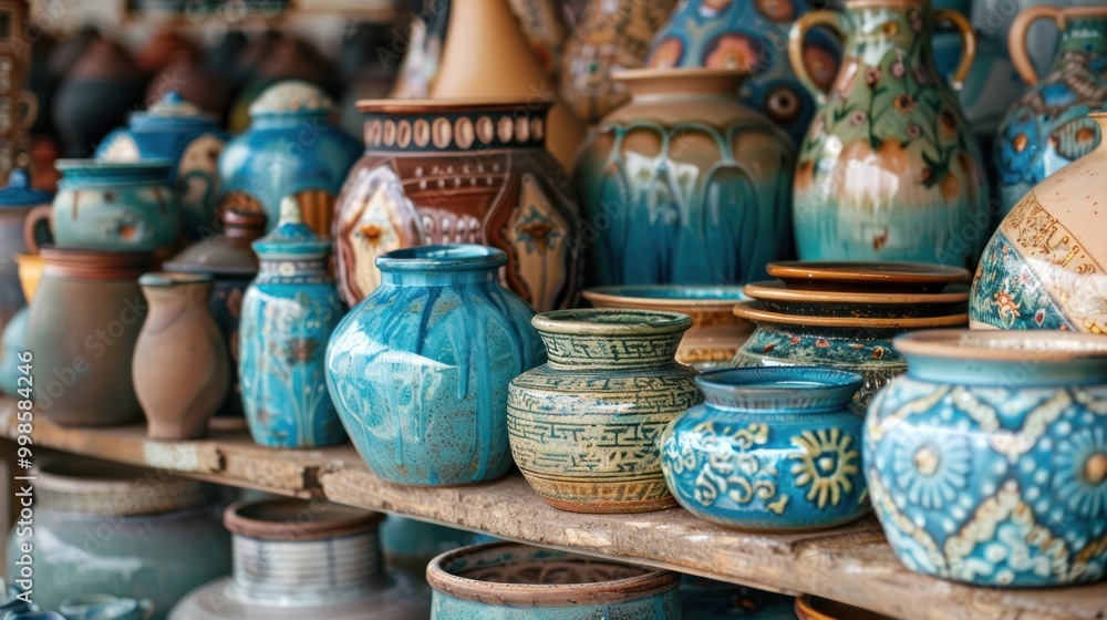 Ceramic pots and vases of different shapes Ceramic pots and vases of different shapes