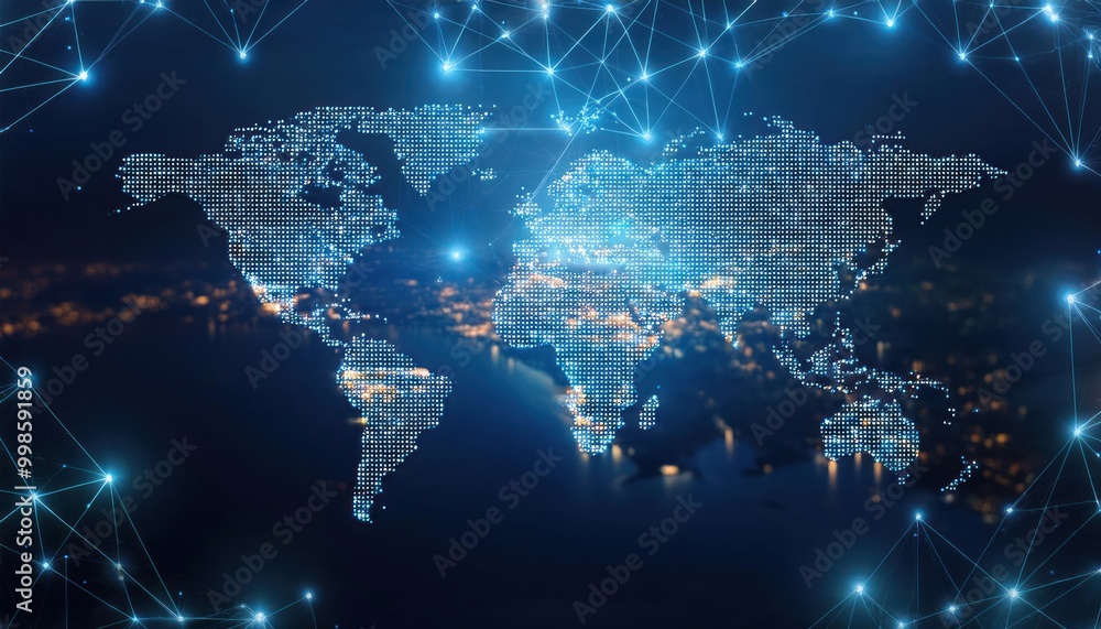 Digital technology, Internet global network technology concept. computer data Digital technology, Internet global network technology concept. computer data