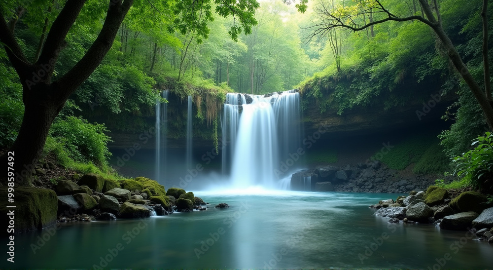 Obraz premium waterfall in the jungle