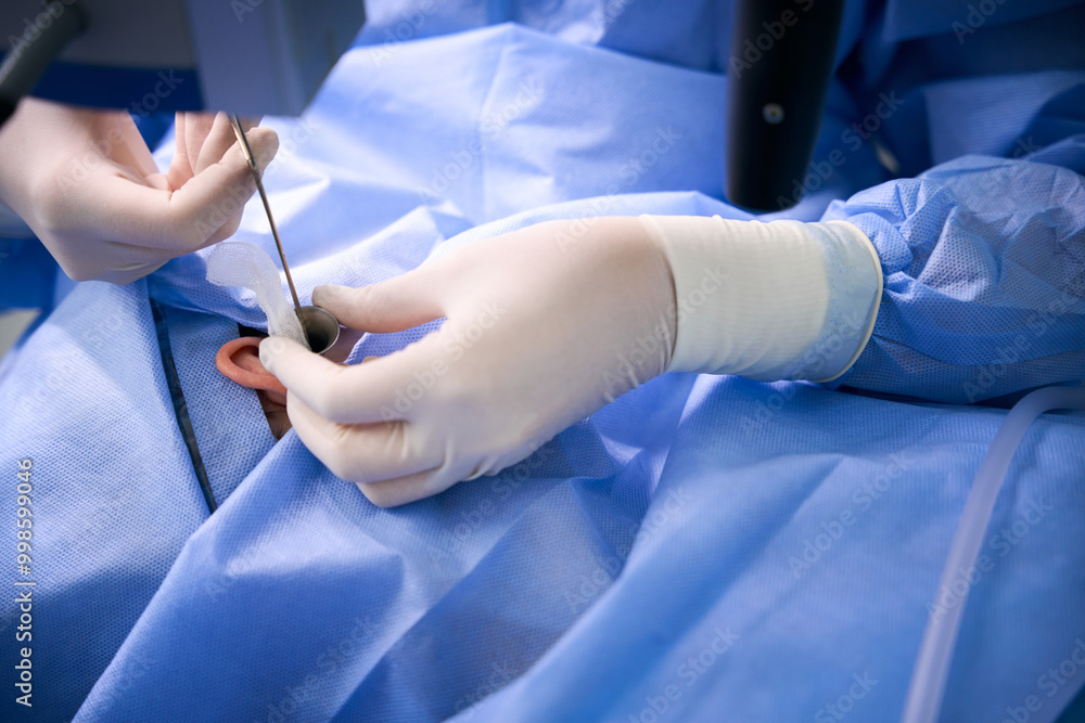 Specialist at his workplace in the operating room Specialist at his workplace in the operating room