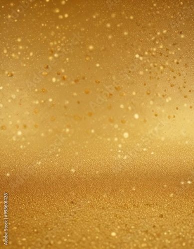 a close-up view textured golden surface, with small, scattered dots of gold throughout the frame