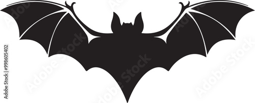 Tableau sur toile A wide winged bat in fling vector image