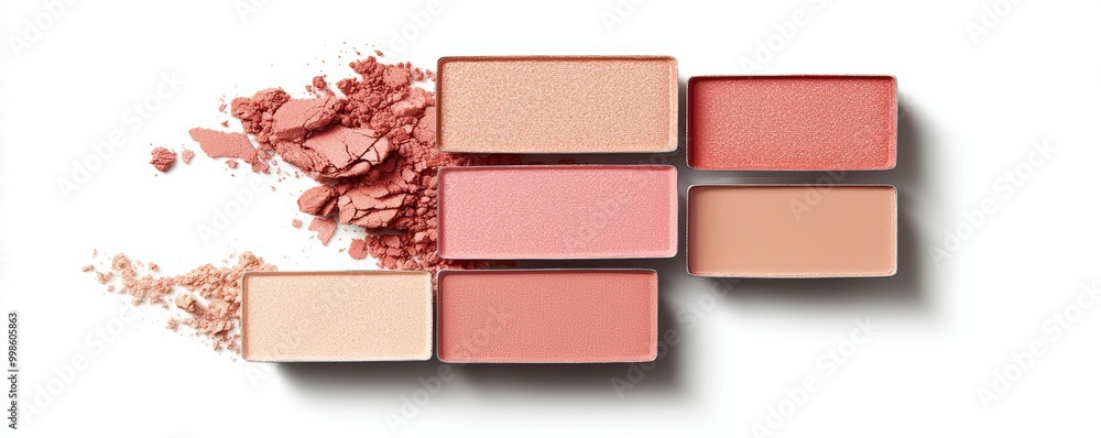 An elegant arrangement of soft cream and golden terra blush swatches, blending softly to create a luminous, glowing finish. An elegant arrangement of soft cream and golden terra blush swatches, blending softly to create a luminous, glowing finish.
