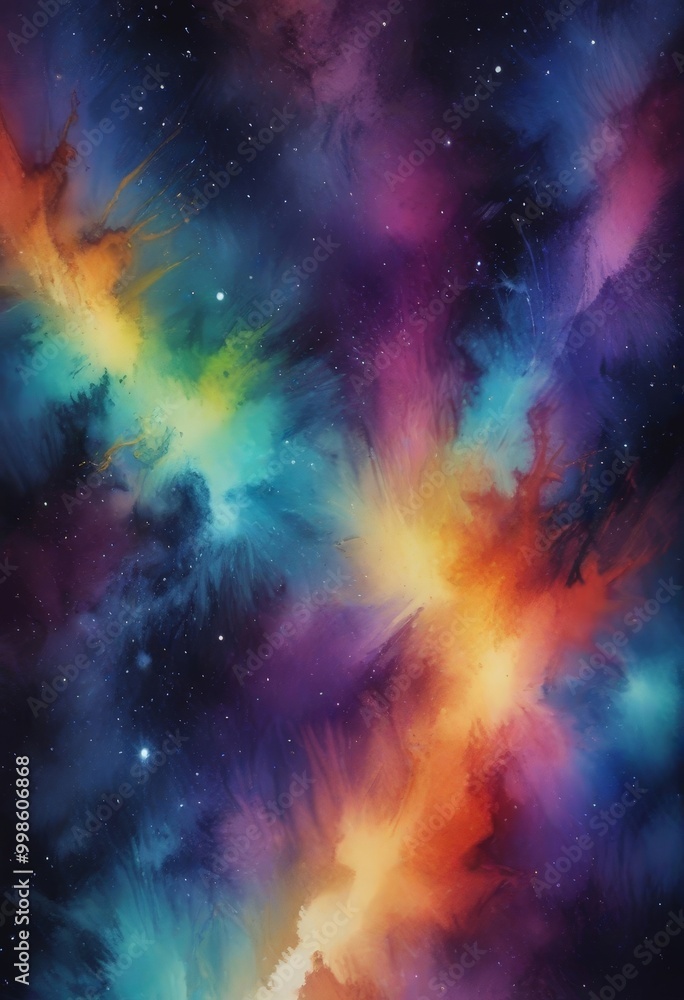 a vibrant, abstract representation starry night sky, featuring swirling patterns of color and texture that mimic the dynamic nature of the cosmos a vibrant, abstract representation starry night sky, featuring swirling patterns of color and texture that mimic the dynamic nature of the cosmos