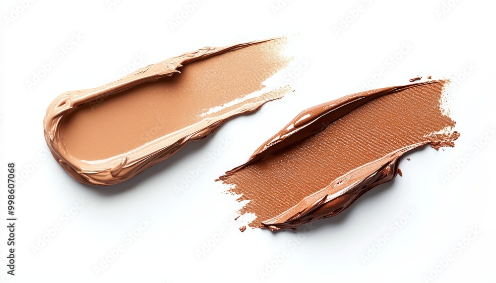 Soft cream foundation and golden terra contour swatches, blended together to create a smooth, natural complexion. Soft cream foundation and golden terra contour swatches, blended together to create a smooth, natural complexion.
