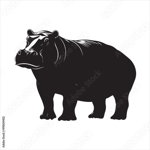 rhino on white background cartoon, animal, vector, illustration, mammal, wild, hippo, rhino, wildlife, bear, nature, zoo, hippopotamus, rhinoceros, art, fun, safari, drawing, comic, elephant, animals,