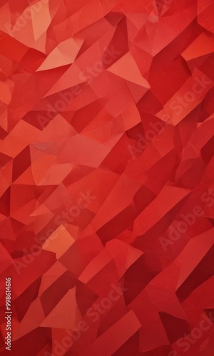 a vibrant abstract composition of overlapping red triangles, creating a dynamic and visually striking pattern