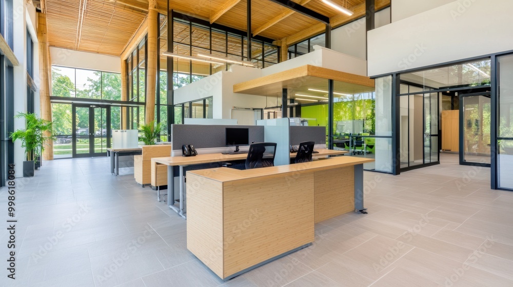 Modern Office Space with Natural Lighting and Open Design Modern Office Space with Natural Lighting and Open Design