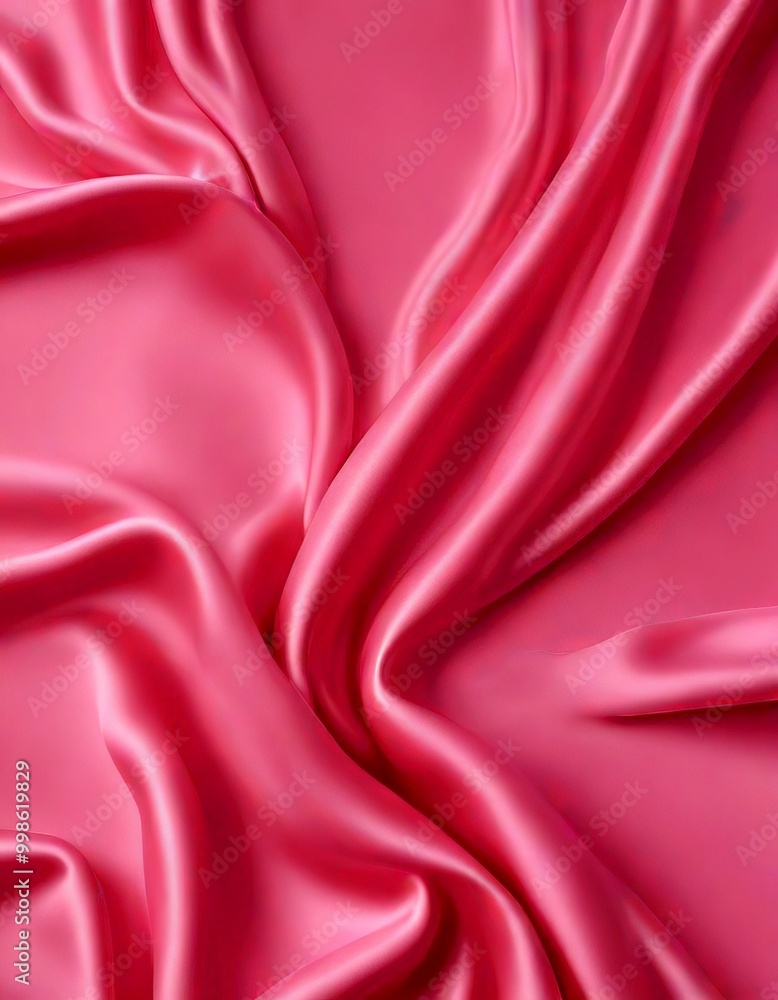 a close-up view soft, flowing pink satin fabric, with its folds and creases creating a sense of movement and texture a close-up view soft, flowing pink satin fabric, with its folds and creases creating a sense of movement and texture