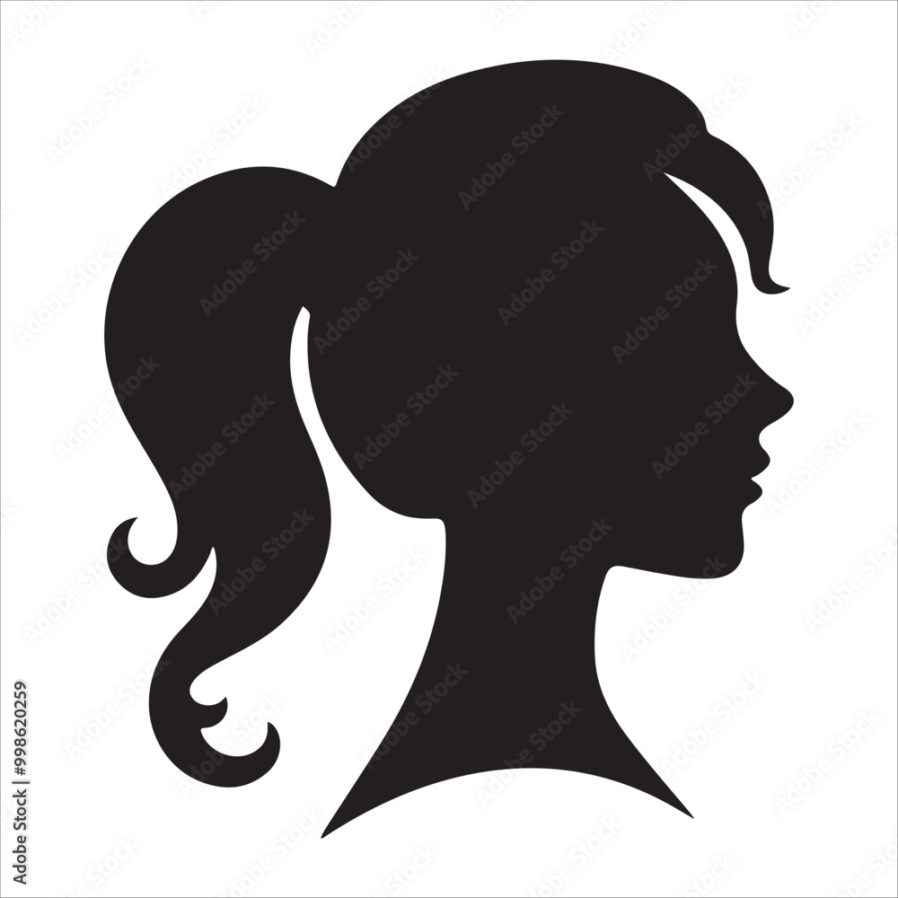 Female faces design vector art illustration Female faces design vector art illustration