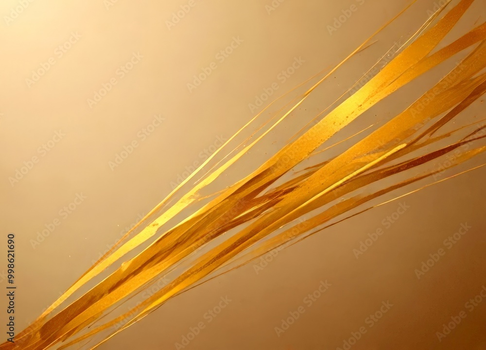 a diagonal line of golden strips, creating a dynamic and abstract visual effect a diagonal line of golden strips, creating a dynamic and abstract visual effect