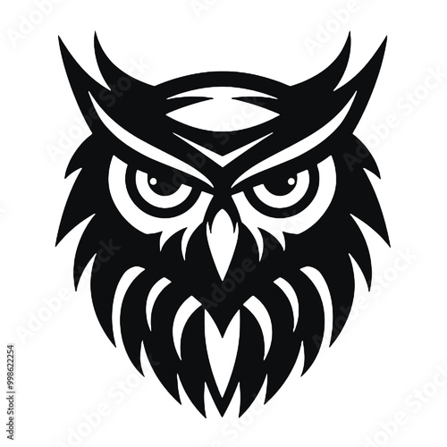 Owl - vector illustration. Icon design on white background